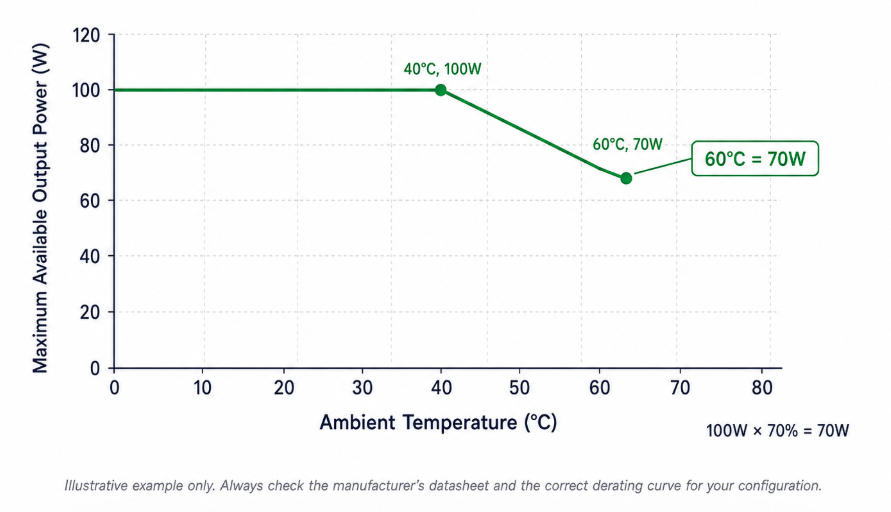 power supply derating curve